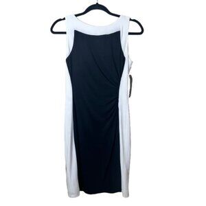 NEW NWT Lauren Ralph Lauren Color Block Little Black Dress Size 6p